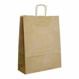 Papírová taška hnědá ExtraTWIST PT06ET - 32x12x41 cm