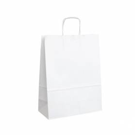 Papírová taška bílá ExtraTWIST PT19ET - 26x12x34