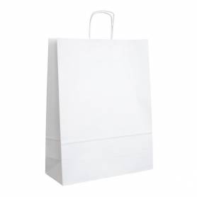 Papírová taška bílá ExtraTWIST PT21ET - 32x12x41