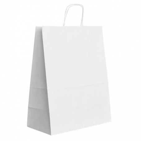 Papírová taška bílá ExtraTWIST PT25ET - 35x18x44