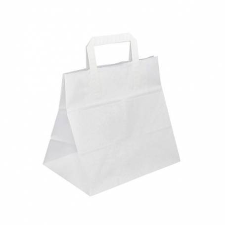 Papírová taška bílá Takeaway PT24 - 28x17x27 cm