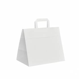 Papírová taška bílá Takeaway PT30 - 32x20x28 cm