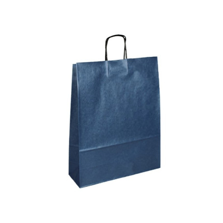 Papírová taška modrá ExtraTWIST PTBT02 - 32x14x41 cm